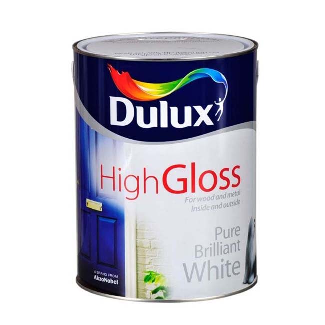 DULUX HIGH GLOSS PURE BRILLIANT WHITE 5LTR
